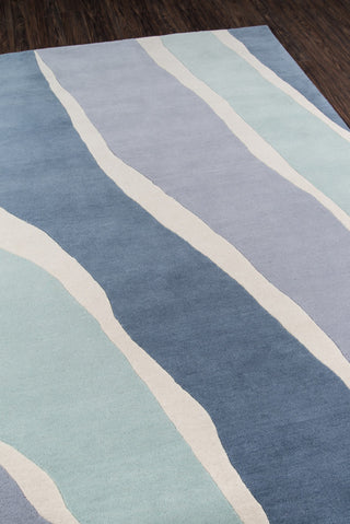 Momeni Delmar DEL-4 Blue Area Rug by Novogratz Corner Shot