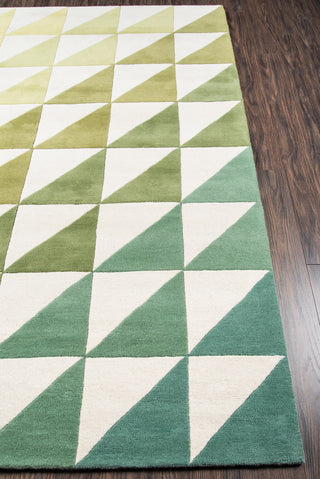 Momeni Delmar DEL-6 Lime Area Rug by Novogratz Corner Shot