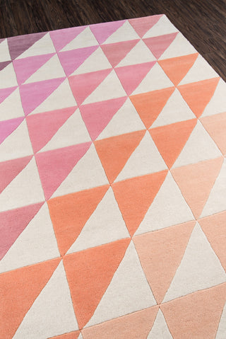 Momeni Delmar DEL-6 Pink Area Rug by Novogratz Corner Shot