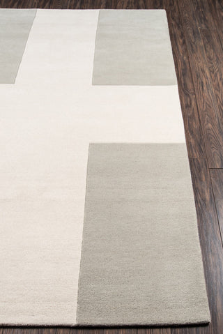 Momeni Delmar DEL-7 Grey Area Rug by Novogratz Corner Shot