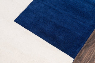 Momeni Delmar DEL-7 Navy Area Rug by Novogratz Closeup