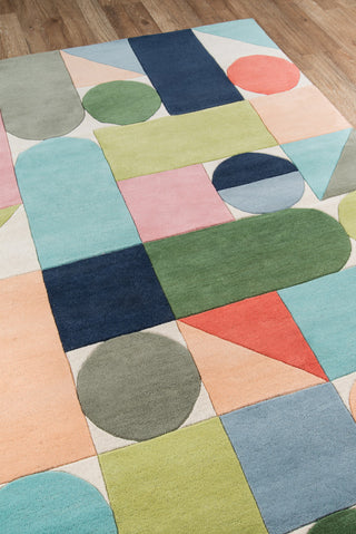 Momeni Delmar DEL-8 Multi Area Rug by Novogratz Corner Shot