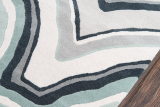 Momeni Delmar DEL10 Blue Area Rug by Novogratz Close Up