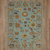 Karastan Pandora Desire Blue Area Rug On Wood 