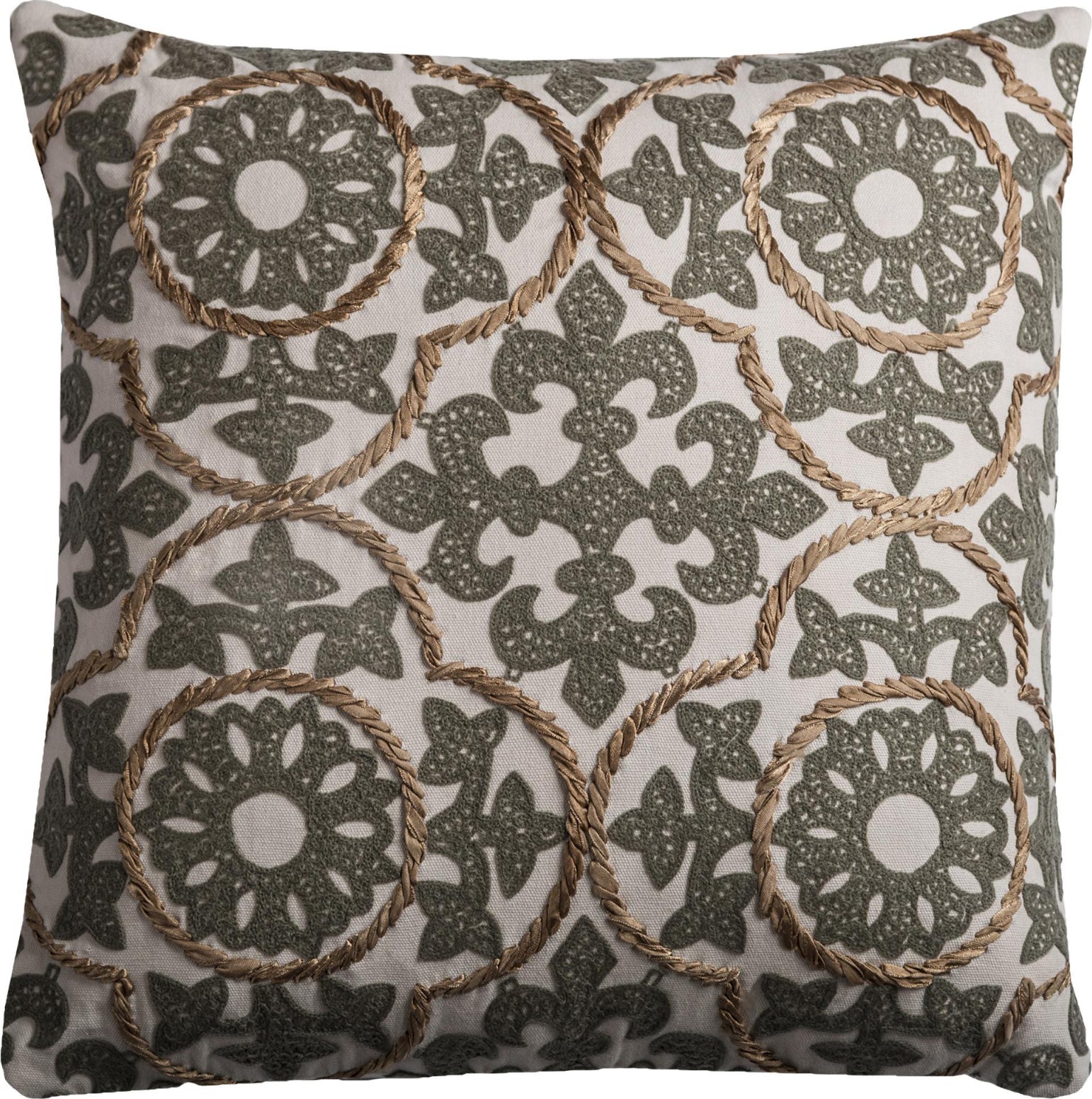 Rizzy Pillows T09668 Ivory