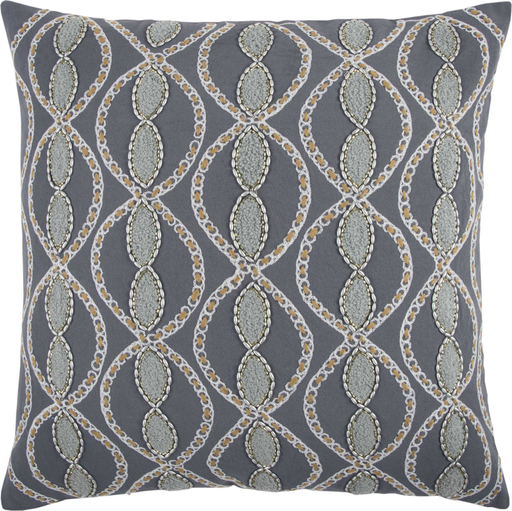 Rizzy Pillows T12342 Gray