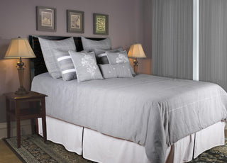 Rizzy BT0708 Paris Gray Bedding Lifestyle Image