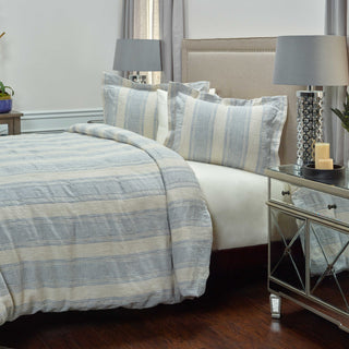 Rizzy BT4009 Mackie Blue Bedding Lifestyle Image