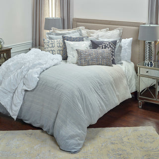 Rizzy BT4053 Sebastian Indigo Natural Bedding Lifestyle Image