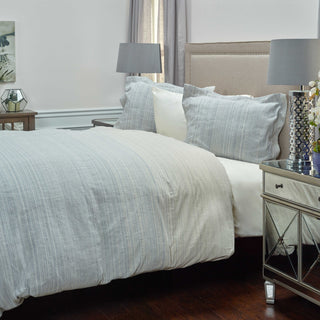 Rizzy BT4053 Sebastian Indigo Natural Bedding Lifestyle Image