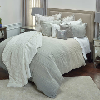 Rizzy BT4054 Sebastian Charcoal Natural Bedding Lifestyle Image