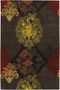 Chandra Dharma DHA-7503 Dark Brown/Orange/Red/Green/Yellow Area Rug main image