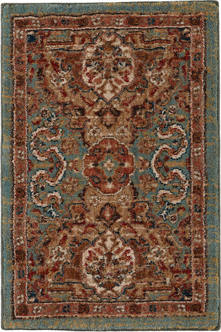 Karastan Spice Market Dhahar Aquamarine Area Rug Main Image