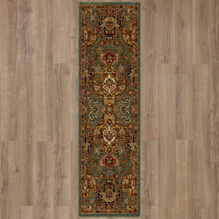 Karastan Spice Market Dhahar Aquamarine Area Rug Main Image