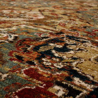 Karastan Spice Market Dhahar Aquamarine Area Rug Lifestyle Image