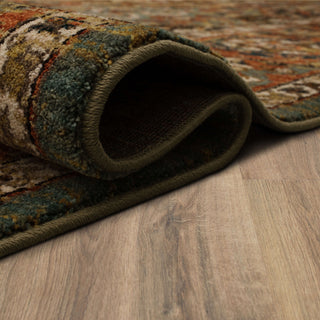 Karastan Spice Market Dhahar Aquamarine Area Rug Lifestyle Image