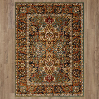 Karastan Spice Market Dhahar Aquamarine Area Rug Main Image