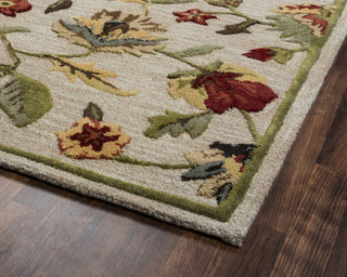 Rizzy Dimensions DI1159 Khaki Area Rug Corner Shot