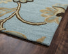 Rizzy Dimensions DI1615 Blue Area Rug Corner Shot