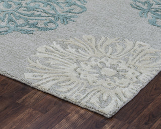 Rizzy Dimensions DI2241 Blue Area Rug Corner Shot