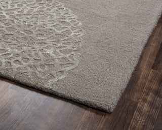 Rizzy Dimensions DI2455 Taupe Area Rug Corner Shot