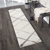 Orian Rugs Super Shag Diamond Thatch Ivory Area Rug Lifestyle Image
