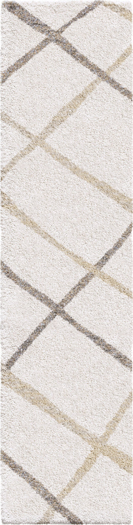 Orian Rugs Super Shag Diamond Thatch Ivory Area Rug main image