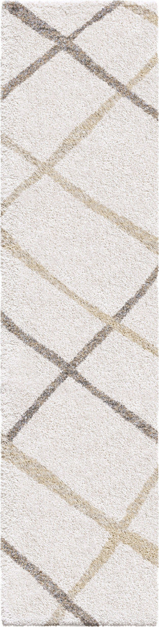 Orian Rugs Super Shag Diamond Thatch Ivory Area Rug main image