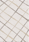 Orian Rugs Super Shag Diamond Thatch Ivory Area Rug Main Image