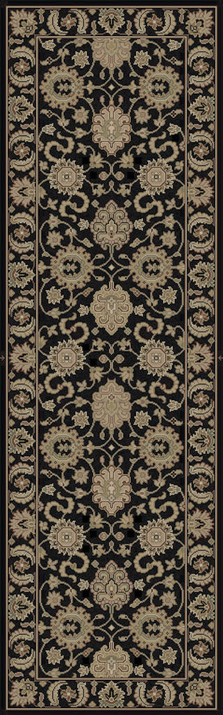 Surya Dinar DIN-1592 Black Area Rug 2'6'' X 8'