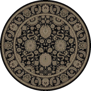 Surya Dinar DIN-1592 Black Area Rug 6' Round