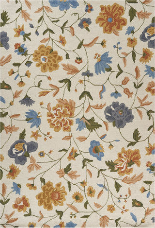 LR Resources Divergence Floral Beginnings Multi / Ivory Area Rug main image