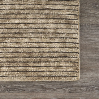 LR Resources Divergence Emerging Stripes Beige Area Rug Corner Image