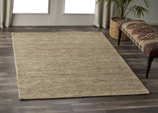 LR Resources Divergence Emerging Stripes Beige Area Rug Lifestyle Image