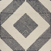 LR Resources Divergence Geometric Groove Ivory Area Rug Detail Image