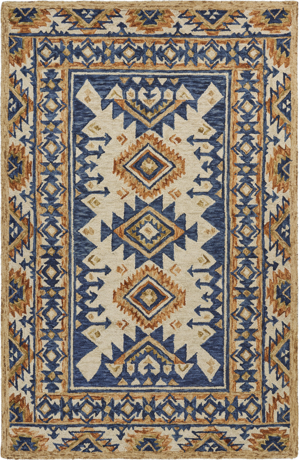 LR Resources Divergence Blue Banded Area Rug – Incredible Rugs and Decor