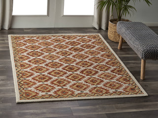 LR Resources Divergence Southwestern Sunrise Ivory Area Rug Lifestyle Image