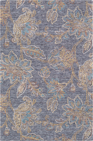 Surya Diwali DIW-1003 Charcoal Denim Black Mustard Butter Teal Dark Brown Cream Area Rug main image