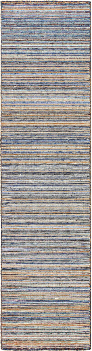 Trans Ocean Dakota 6147/33 Stripe Navy Area Rug by Liora Manne