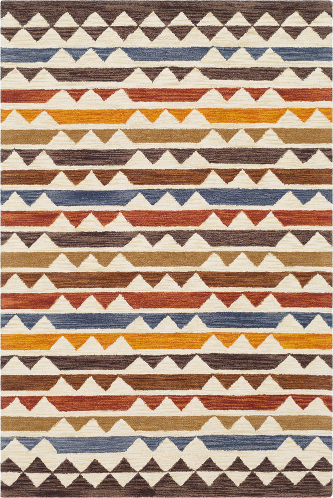 Surya Dena DNA-1000 Camel Black Cream Khaki Denim Medium Gray Peach Clay Mustard Burnt Orange Dark Brown Area Rug main image