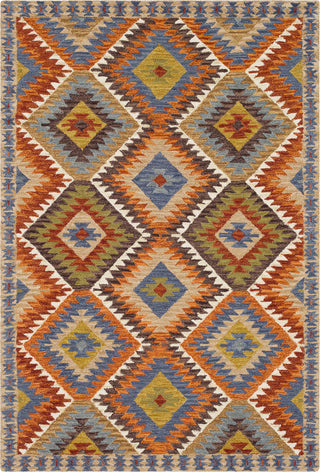 Surya Dena DNA-1002 Khaki Denim Olive Burnt Orange Rust Cream Tan Dark Brown Sage Black Area Rug main image