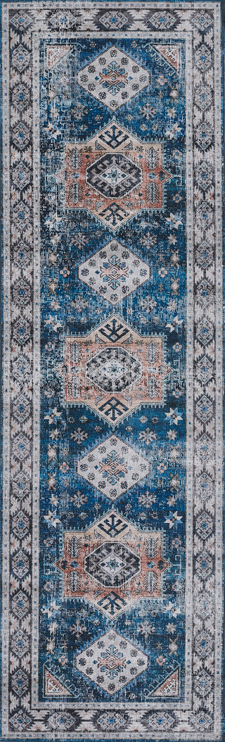 Momeni Doheny DOH-3 Blue Area Rug by Novogratz Runner Image