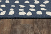 Momeni Domino Hook DOM-1 Blue Area Rug by Novogratz