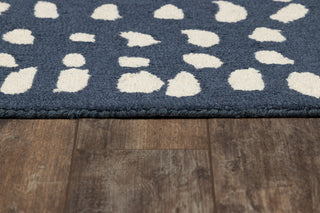 Momeni Domino Hook DOM-1 Blue Area Rug by Novogratz