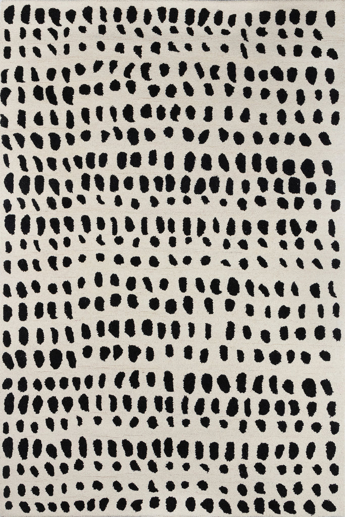 Momeni Domino Hook DOM-1 Ivory Area Rug by Novogratz