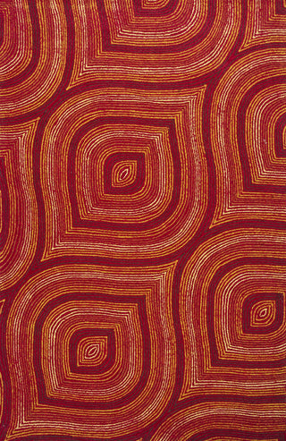 KAS Home Escape 7906 Red Raindrops Area Rug by Donny Osmond main image
