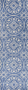 KAS Home Harmony 8105 Azure Blue Heritage Hand Tufted Area Rug by Donny Osmond 