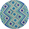 KAS Home Harmony 8106 Ivory/Blue Accents Hand Tufted Area Rug by Donny Osmond 