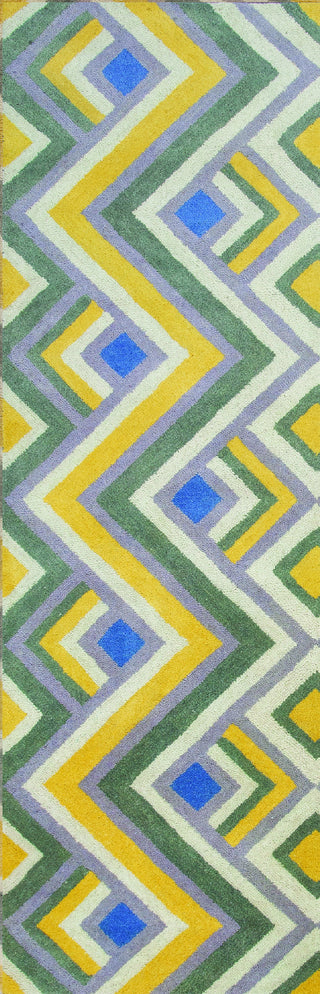 KAS Home Harmony 8107 Gold/Lilac Accents Hand Tufted Area Rug by Donny Osmond 