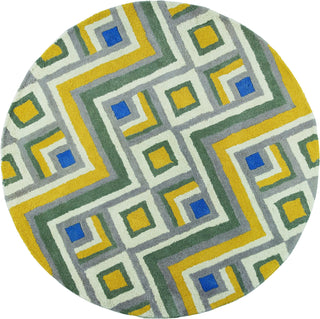 KAS Home Harmony 8107 Gold/Lilac Accents Hand Tufted Area Rug by Donny Osmond 